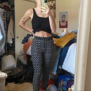 Patterned jogger pants